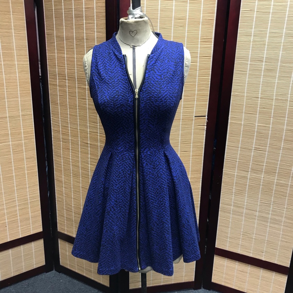 Club Monaco, Zip-front Fit-n-flare Dress w Pockets